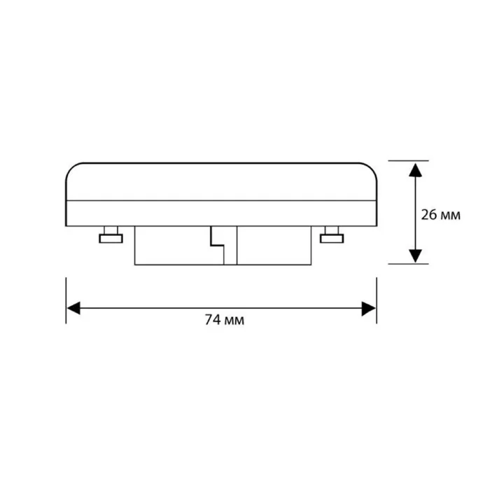 Лампа светодиодная LED10-GX53/865/GX53 10Вт таблетка матовая 6500К холод. бел. GX53 150-265В Camelion 13616