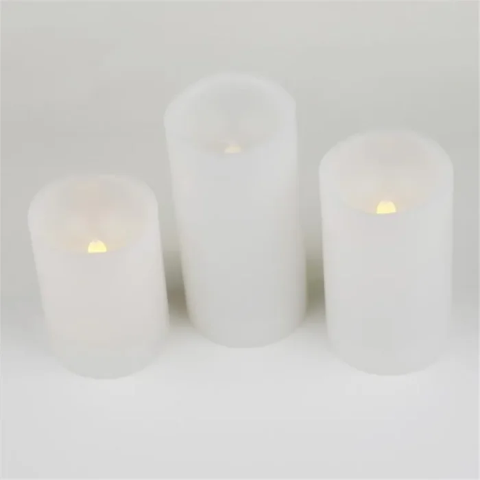 Фигура LED "Свеча" ULD-F050 WARM WHITE CANDLE SET3 на батарейках 2АА (не в/к) 1 светодиод. тепл. бел. свет (уп.3шт) Uniel UL-00007256