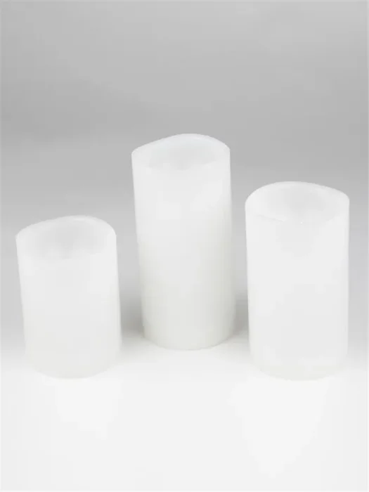 Фигура LED "Свеча" ULD-F050 WARM WHITE CANDLE SET3 на батарейках 2АА (не в/к) 1 светодиод. тепл. бел. свет (уп.3шт) Uniel UL-00007256