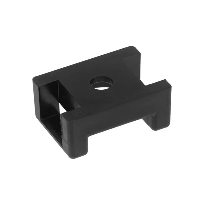 Площадка для крепления стяжки 22х16мм (ПС-2) черн. (уп.10шт) Rexant 07-2103-10