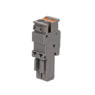 Штекер зажим push-in 2 точки подкл. 2.5кв.мм сер. DKC VPR-P-2.5-2