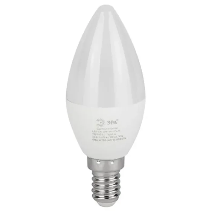 Лампа светодиодная RED LINE LED B35-10W-840-E14 R 10Вт B35 свеча 4000К нейтр. бел. E14 Эра Б0049642