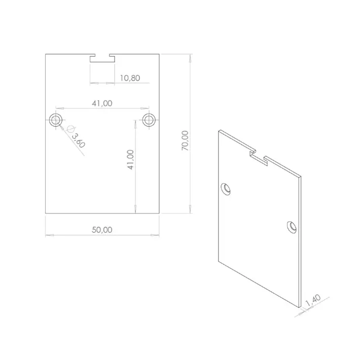 Заглушка для профиля LC-LP-7050 (179)