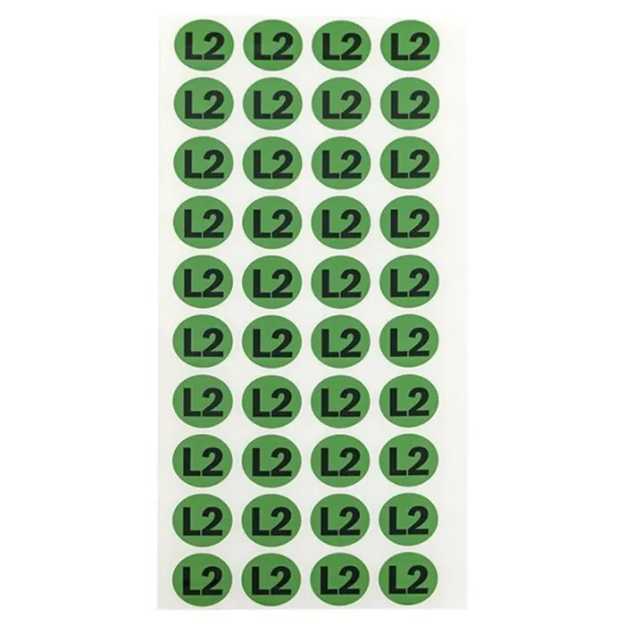 Наклейка "L2" d20мм PROxima EKF an-2-15-1