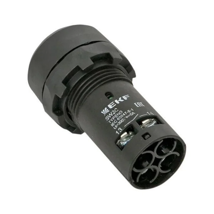 Кнопка SW2C-10D с подсветкой зел. NO 24В EKF sw2c-md-g-24