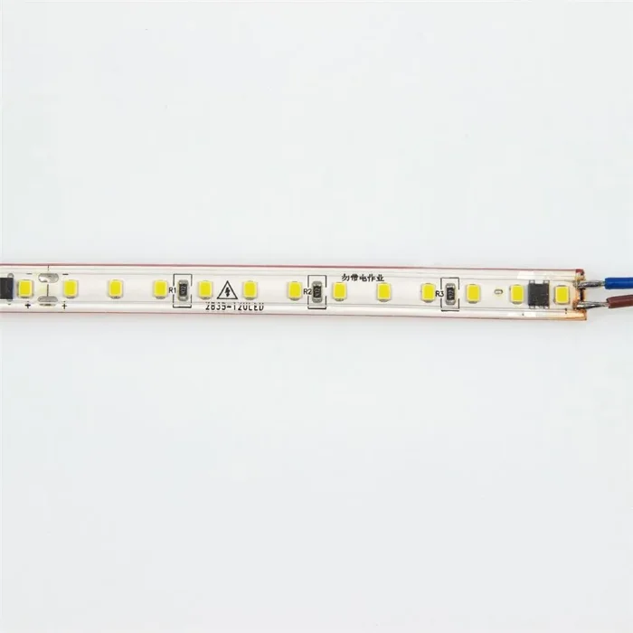 Светодиодная лента 220VAC, 2835, 120led/m, 4.8W/m, day white 4000K, A117, IP67, 10mm, со скотчем