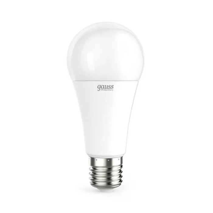 Лампа светодиодная Elementary 20Вт A60 грушевидная 3000К тепл. бел. E27 1520лм GAUSS 23219