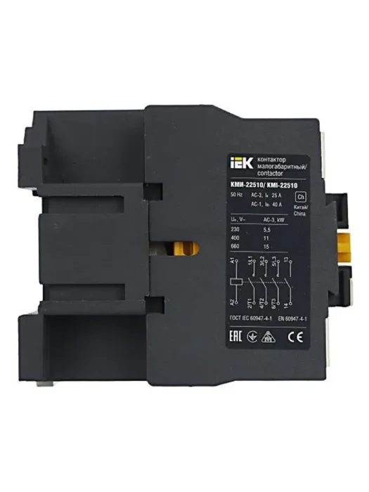 Контактор КМИ-22510 25А 24В/АС3 1НО KARAT IEK KKM21-025-024-10