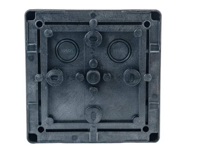 Коробка распределительная 140х140х76мм IP66 в комплекте с клеммным рядом 10х10кв.мм 76А черн. Extherm JB-100-BL