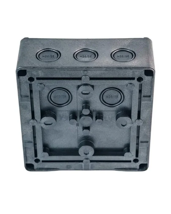 Коробка распределительная 140х140х76мм IP66 в комплекте с клеммным рядом 10х10кв.мм 76А черн. Extherm JB-100-BL