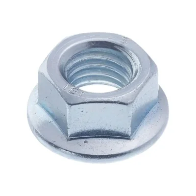 Гайка шестигранная с фланцем и зубьями DIN 6923 М6 класс прочн. 6 цинк (уп.300шт) пакет СТРОЙМЕТИЗ UTORM3110018