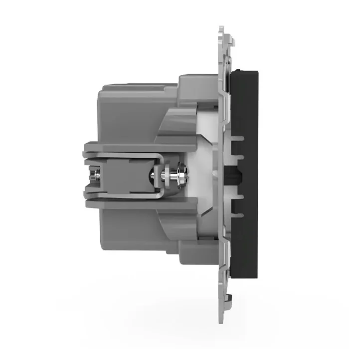 Розетка 2-м USB СП Pixel тип A+A 5В 1х2.1А 2х1.05А механизм карбон TOKOV ELECTRIC TKE-PX-2USB-C14