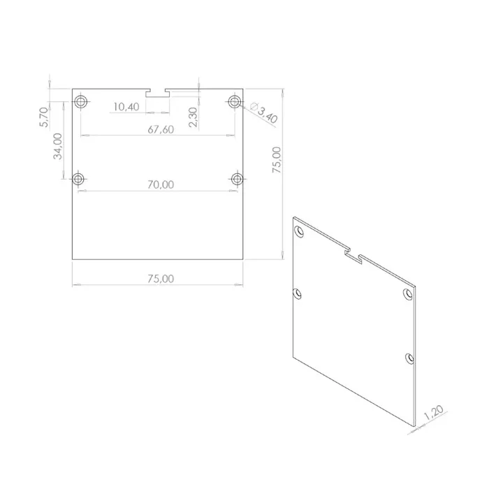 Заглушка для профиля LC-LP-7774 (180)