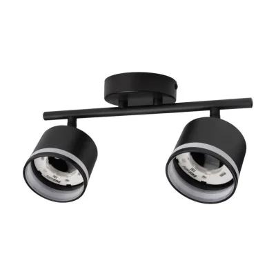 Светильник PCL-0702 max 20Вт (каждая лампа) 2xGX53 IP20 230В BL настен./потолочн. декор. под лампу JazzWay 5066809