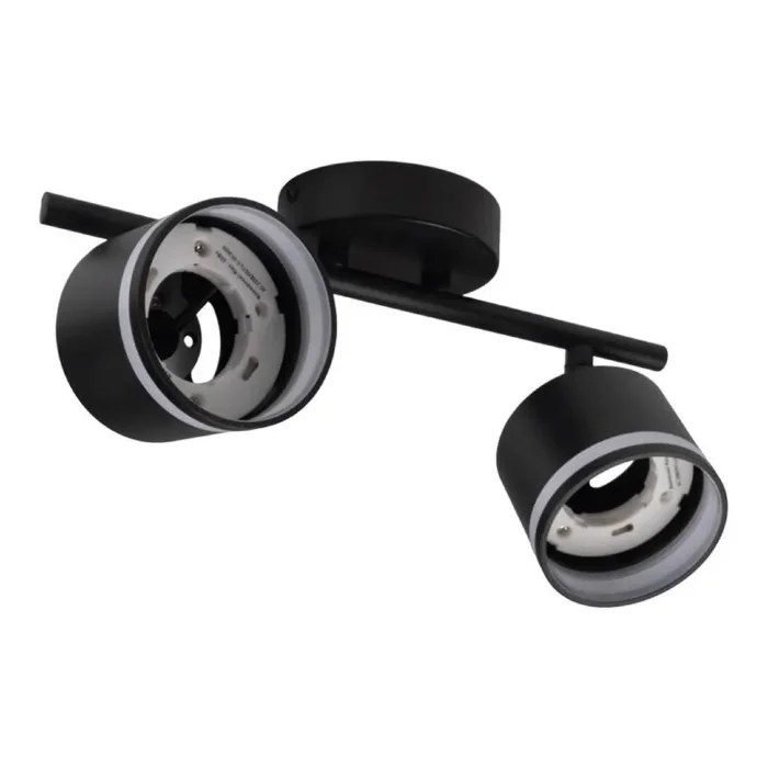 Светильник PCL-0702 max 20Вт (каждая лампа) 2xGX53 IP20 230В BL настен./потолочн. декор. под лампу JazzWay 5066809