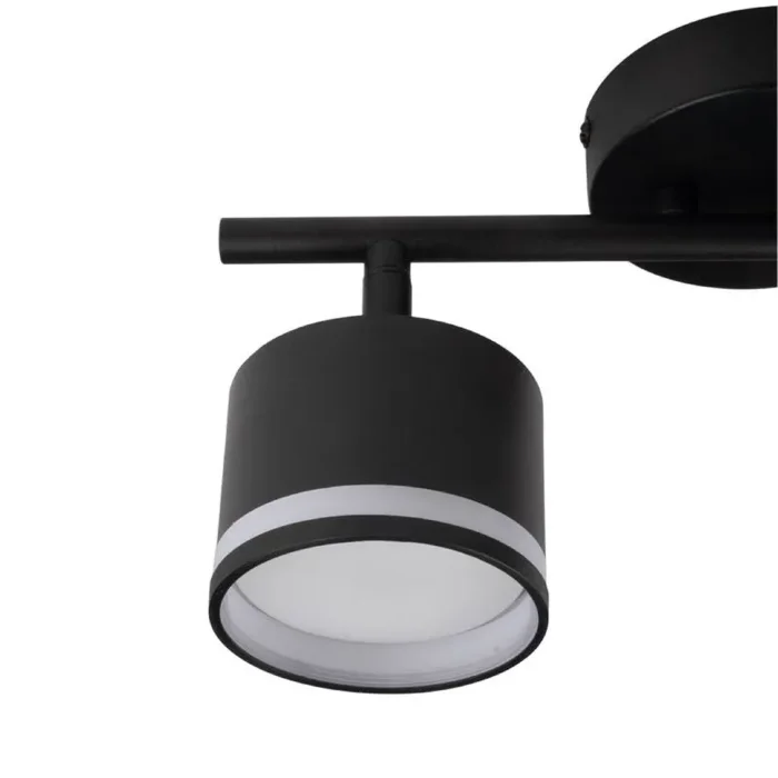 Светильник PCL-0702 max 20Вт (каждая лампа) 2xGX53 IP20 230В BL настен./потолочн. декор. под лампу JazzWay 5066809