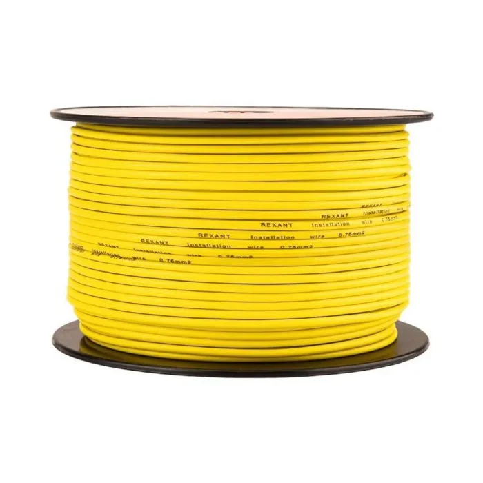 Провод ПГВА 0.75 Ж бухта (м) Rexant 01-6502