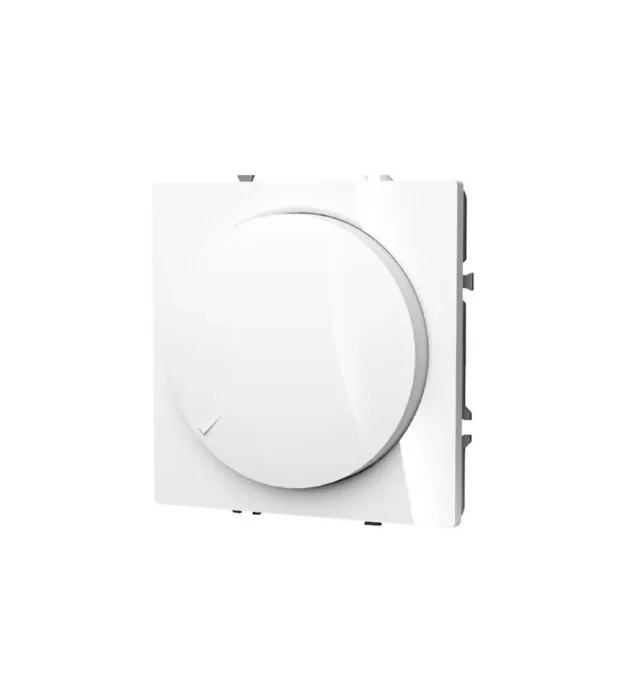 Светорегулятор поворотно-нажимной СП S70 600Вт механизм бел. глянцевый Voltum VLS070301