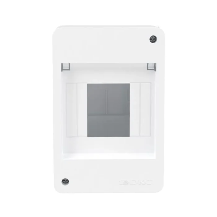 Щиток 4 мод настенный без дверцы бел. DKC F04W0W0