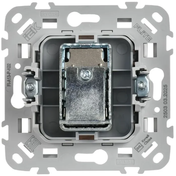 Розетка телевизионная проходная СП FLITE РТВм-1-1-2-ФлЧ тип M экранир. механизм черн. IEK FI-A13-P-K02
