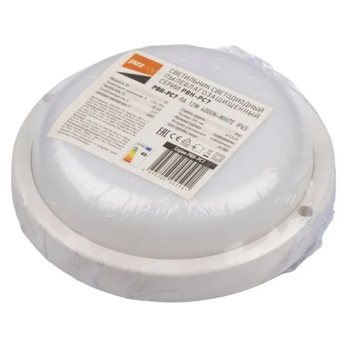 Светильник светодиодный "Банник" PBH-PC7-RA 12Вт 4000К IP65 ЖКХ ДБП white JazzWay 5045941