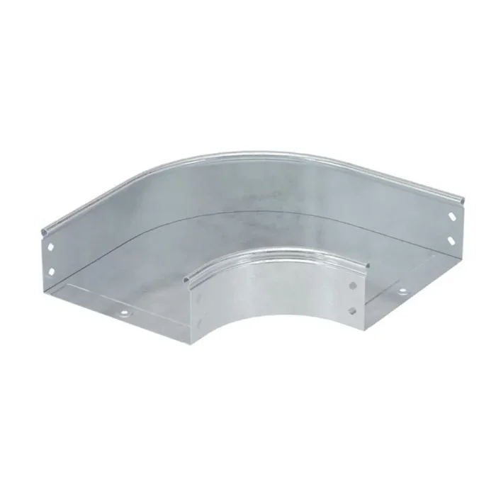 Угол для лотка горизонтальный 90град. 200х50 CPO 90 в компл. с крепежн. элемент. цинк-ламель DKC 36004KZL