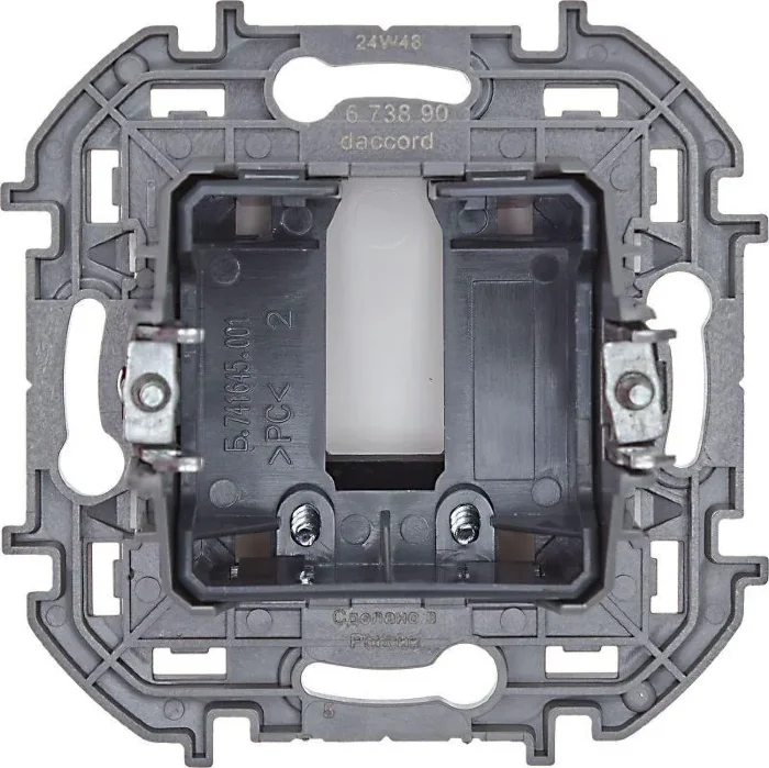 Вывод кабеля Inspiria с зажимом для крепления бел. IEK 673890