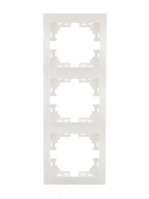 Рамка 3-м Mira вертикал. бел. LEZARD 701-0200-153
