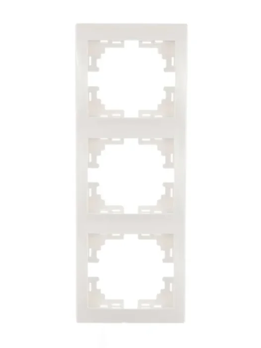 Рамка 3-м Mira вертикал. бел. LEZARD 701-0200-153