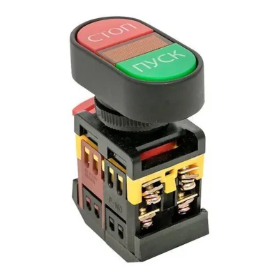 Кнопка АРВВ-22N &quot;Пуск-стоп&quot; овал. 220В NO+NC EKF pbn-apbb-o