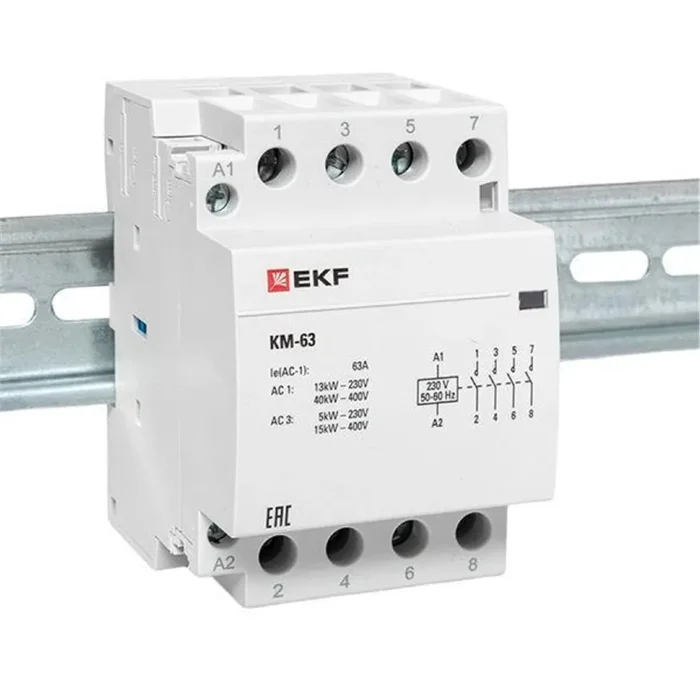Контактор модульный КМ 63А 4NО 3 мод. 184-253В EKF km-3-63-40