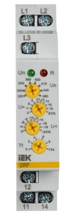 Реле фаз ORF 05 3ф 220-460В AC IEK ORF-05-220-460VAC