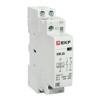 Контактор модульный КМ 20А NО+NC (1 мод.) EKF km-1-20-11