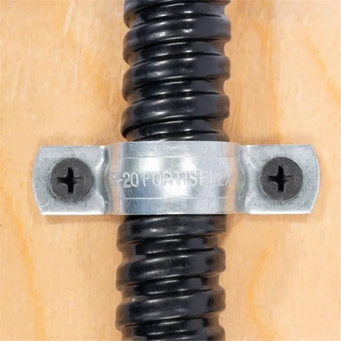 Скоба крепежная двухлапковая СМД d10-11мм метал. оцинк. (уп.100шт) Fortisflex 52759