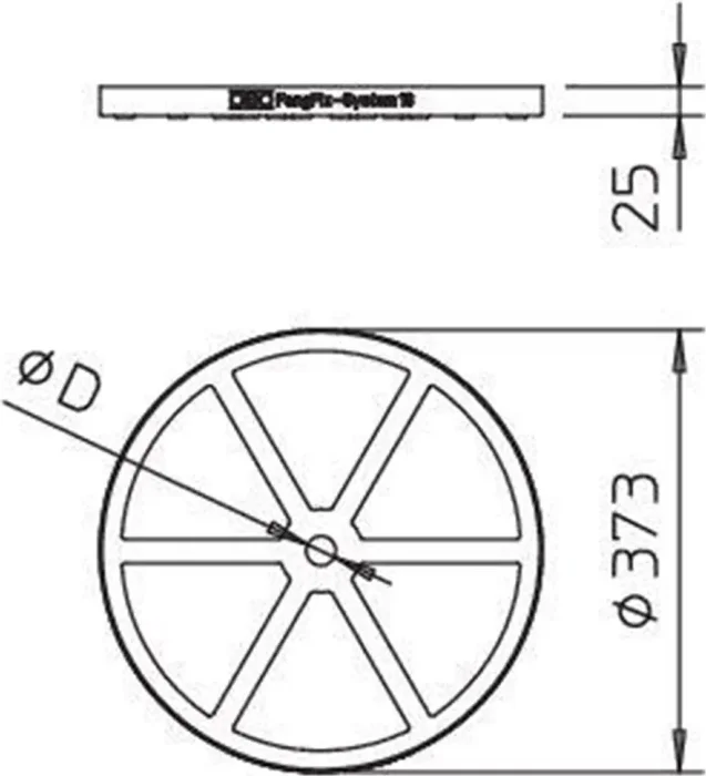 Основание для сист. FangFix F-FIX-B16 3B OBO 5403238