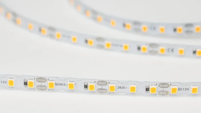 Светодиодная лента S-образная 2835, 120led/m, yellow, 12V, IP20, BA6