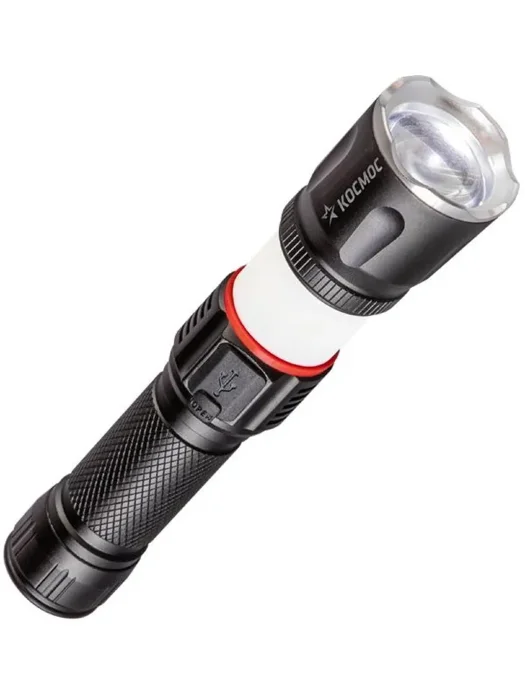 Фонарь ручной аккум. 4Вт T6LED/Li-ion18650 1200мА.ч алюм. КОСМОС (KOC811Lit)
