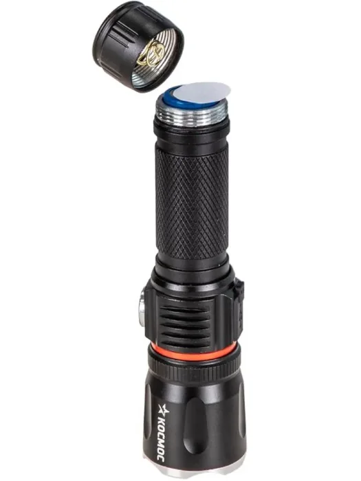 Фонарь ручной аккум. 4Вт T6LED/Li-ion18650 1200мА.ч алюм. КОСМОС (KOC811Lit)