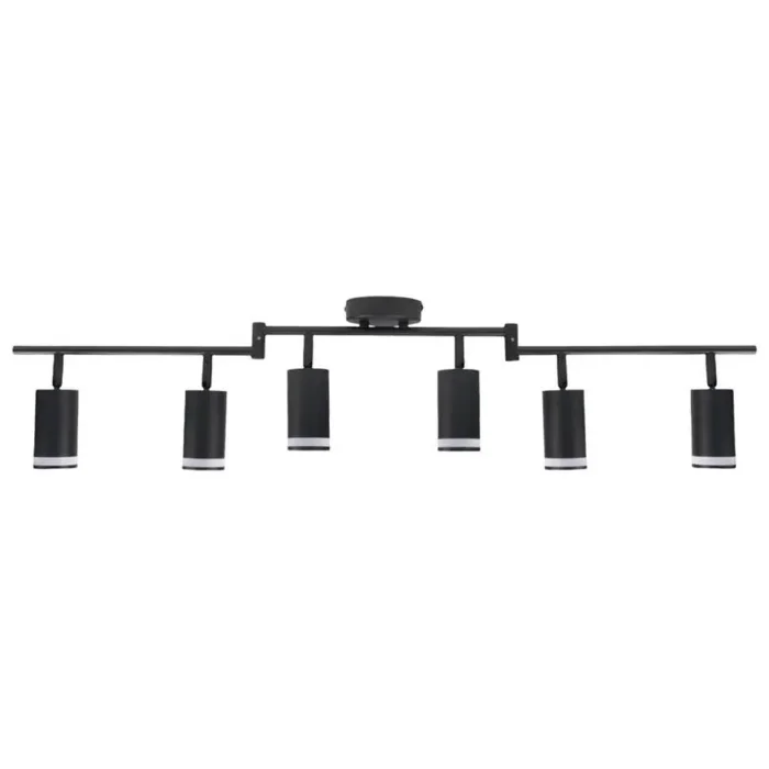 Светильник PCL-0306 6xGU10 IP20 230В BL настен./потолочн. декор. под лампу JazzWay 5066601