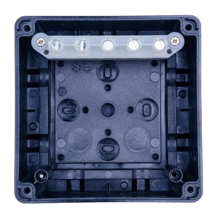 Коробка распределительная 110х110х67мм IP65 в комплекте с клеммным рядом 5х6кв.мм 41А черн. Extherm JB-60-BL