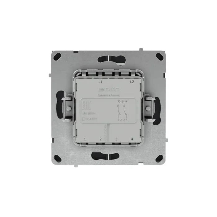 Переключатель 2-кл. KANT черн. уголь DKC 7012114