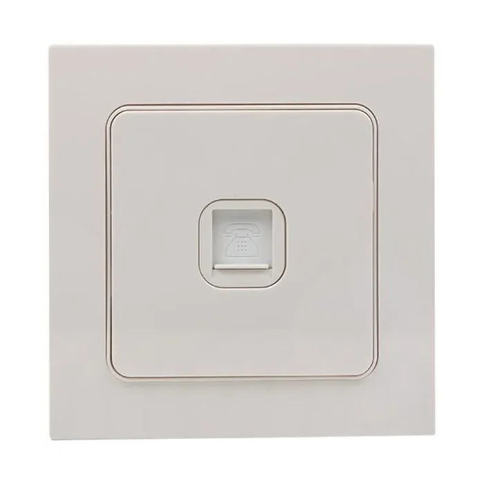 Розетка телефонная 1-м Стокгольм механизм бел. PROxima EKF EYT01-034-10