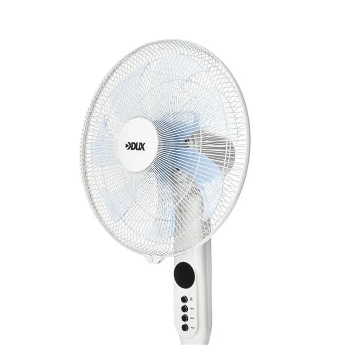 Вентилятор напольный 50Вт 7 лопастей д/у управление бел. DUX 60-0221