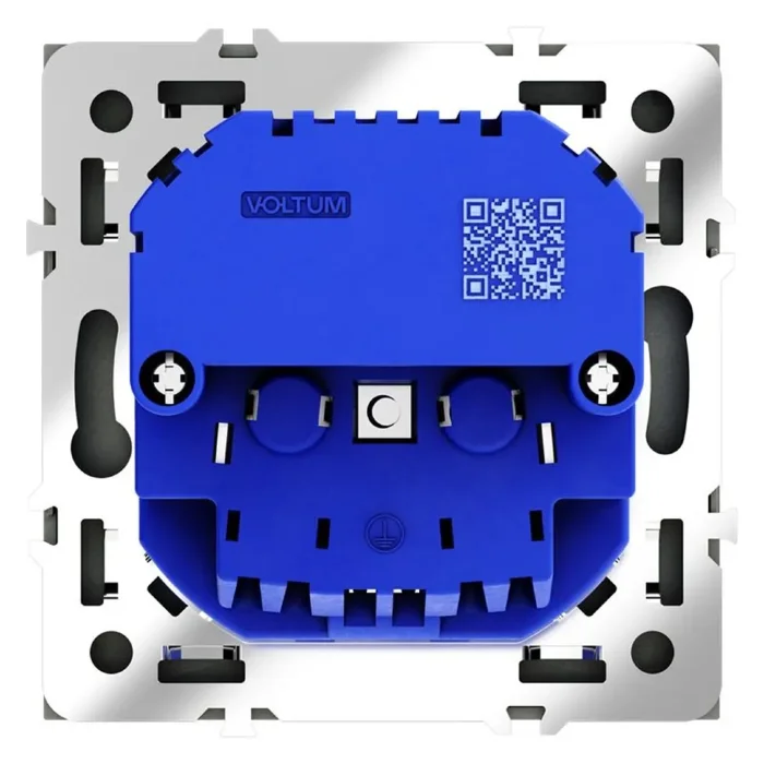 Розетка 1-м СП S70 16А с USB A+A с заземл. защ. шторки механизм титан Voltum VLS040406