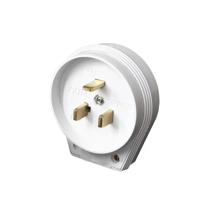 Разъем РШ-ВШ 32А 250В 2P+PE откр. уст. бел. UNIVersal 1235