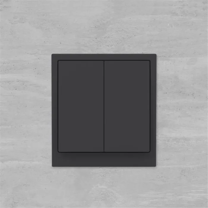 Выключатель 2-кл. KANT черн. уголь DKC 7012104