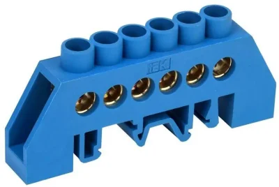 Шина нулевая в комб. DIN-изол. &quot;Стойка&quot; ШНИ-8х12-6-КС-С IEK YNN10-812-6DP-K07