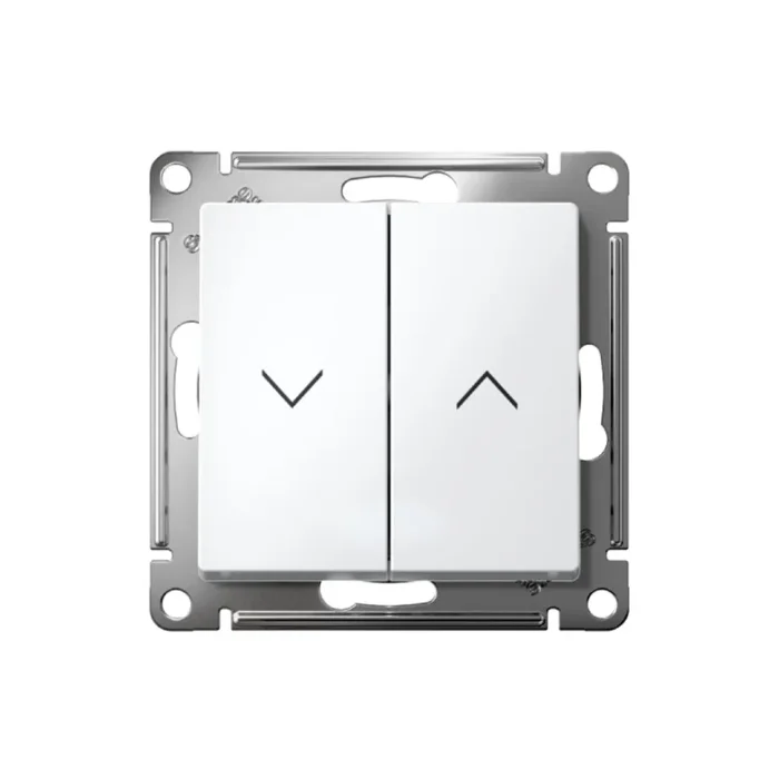 Выключатель для жалюзи 2-кл. AtlasDesign 10А механизм бел. SE ATN000119