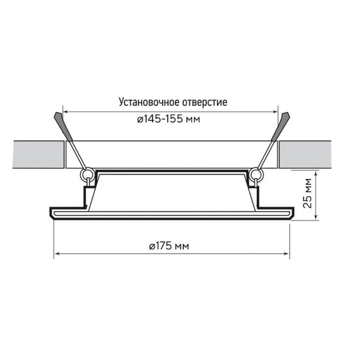 Светильник светодиодный PLED DL6 WH Downlight 15Вт 4000К IP40 ДВО встраив. Pro JazzWay 5036345