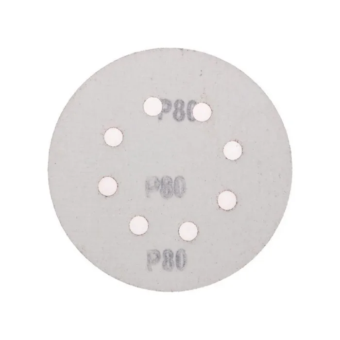 Диск абразивный на ворсовой основе на липучке перфорир. P80 125мм (уп.10шт) Kranz KR-91-1166